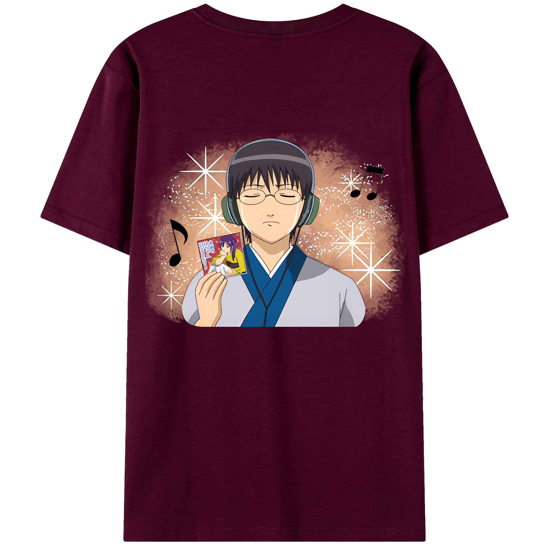 （画像用） ぎんたま 坂田銀時（さかたぎんとき） 神楽 志村新八（しむら しんぱち） GINTAMA Sakata Gintoki Kagura Shimura Shinpachi レディース半袖Tシャツ(バックプリント)